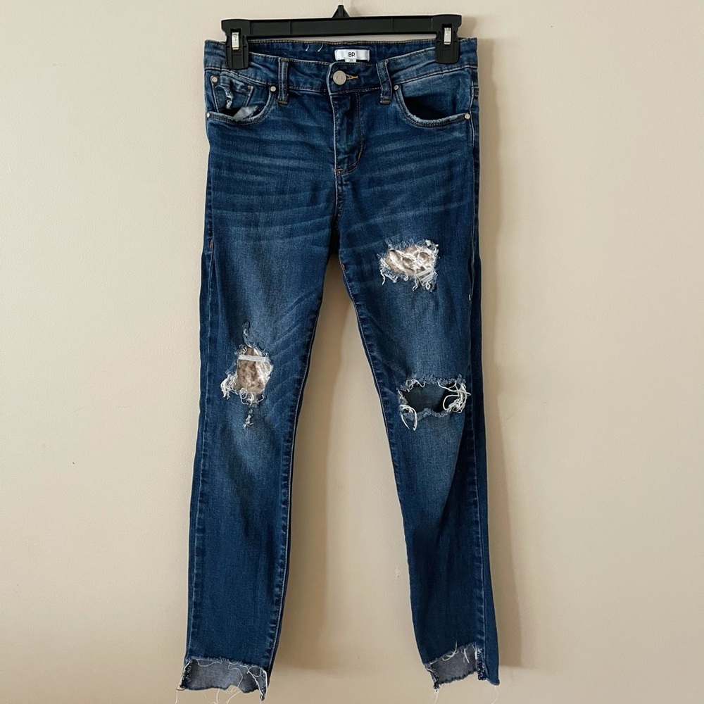 BP mid-high waisted ripped jeans. Size 25